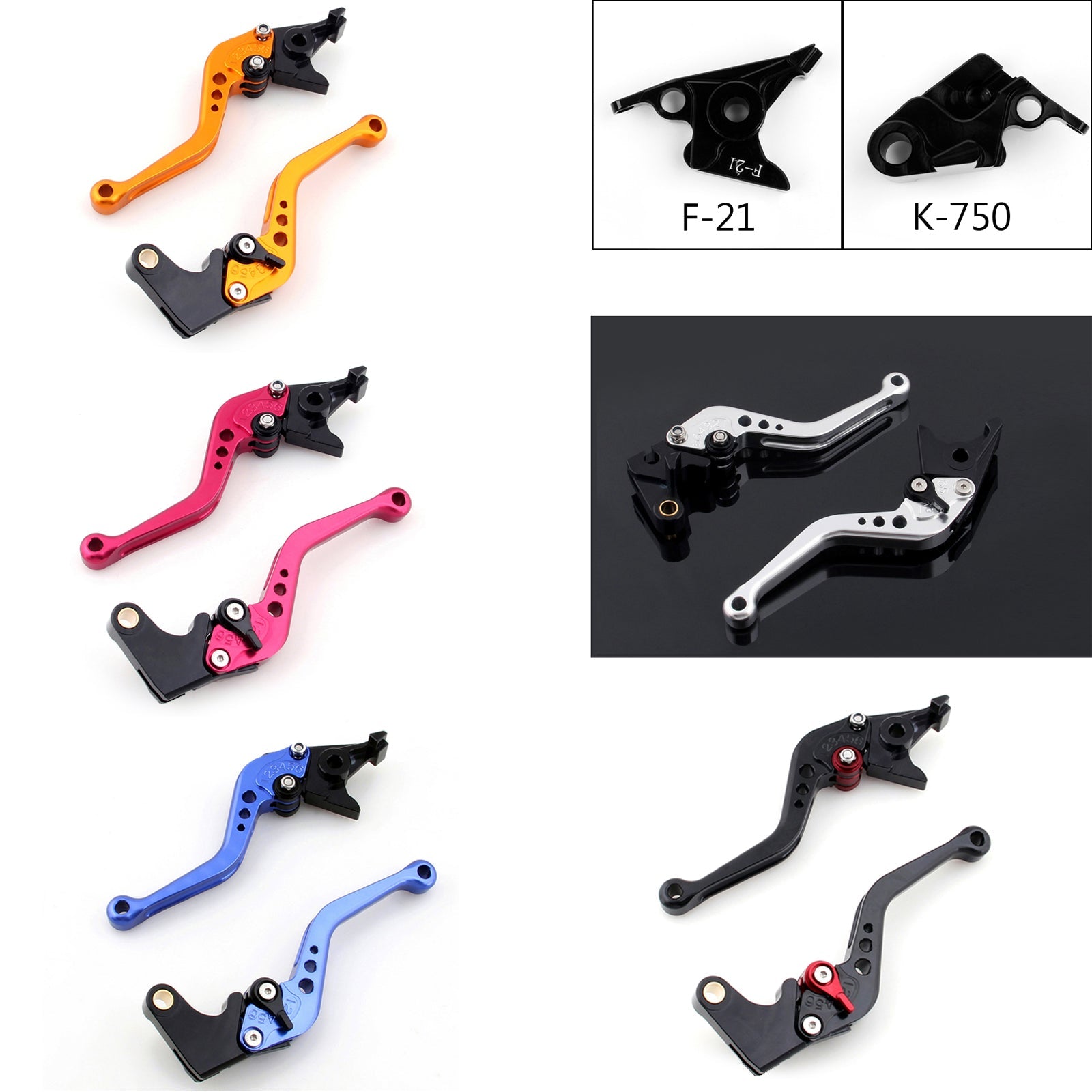 Short Brake Clutch Levers For Kawasaki NINJA 650R/ER-6F Z900 Z650 2017 VERSYS