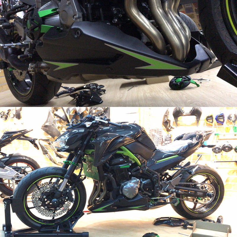 Carrocería Guardabarros Panel Inferior Carenado Puig para Kawasaki Z900 2017 2018 Genérico