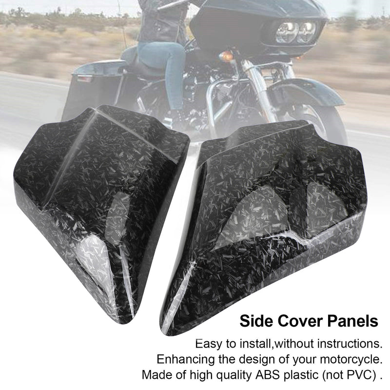 Panel de cubierta lateral de carbono apto para Touring Electra Road Glide Road King 2009-2020 genérico