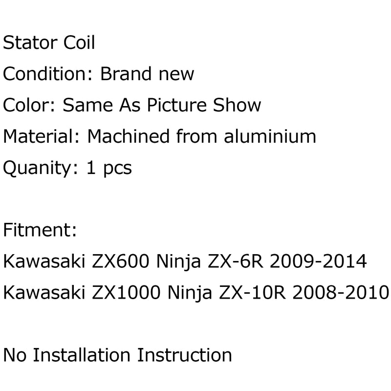 مولد الجزء الثابت مناسب لـ Kawasaki ZX 600 R Ninja ZX6R ZX-6R 2008 2009-2017
