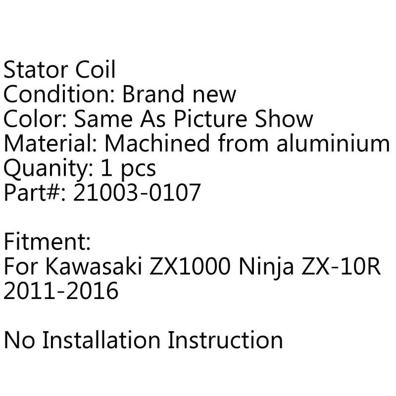 Bobina Estator Para Kawasaki ZX1000 Ninja ZX-10R (11-2016) Generico