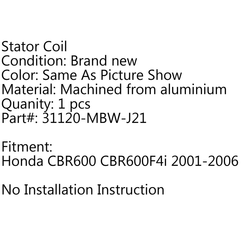 مولد الجزء الثابت لهوندا CBR600 CBR600F4i (01-2006) عام