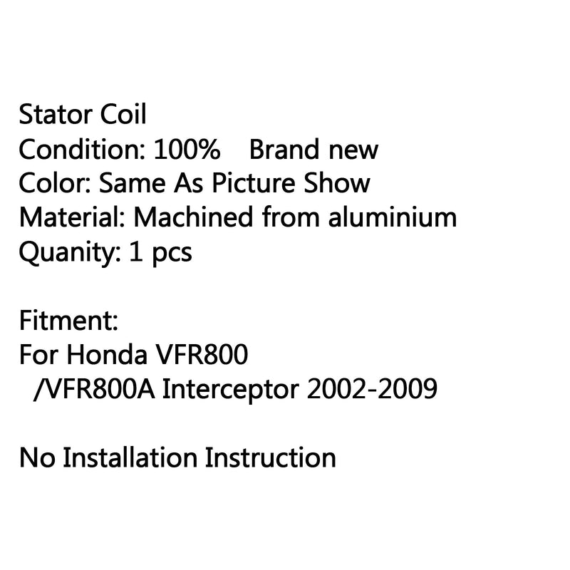 Magneto Generator Engine Stator Charging Coil For Honda VFR800/VFR800A (02-09) Generic
