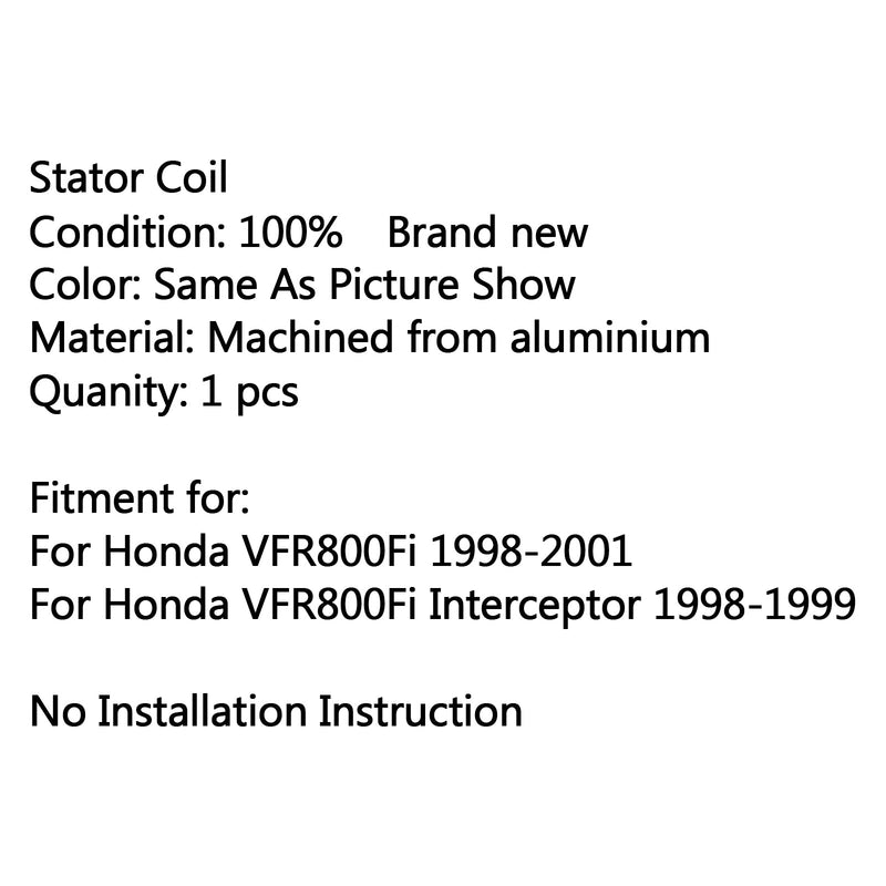 Magneto Generator Engine Stator Charging Coil For Honda VFR800FI (98-2001) Generic