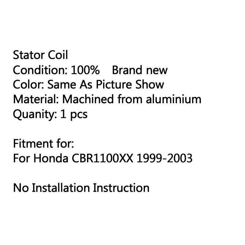 Bobina del estator del motor del generador Magneto para Honda CBR1100XX CBR 1100XX (99-2003) Genérico
