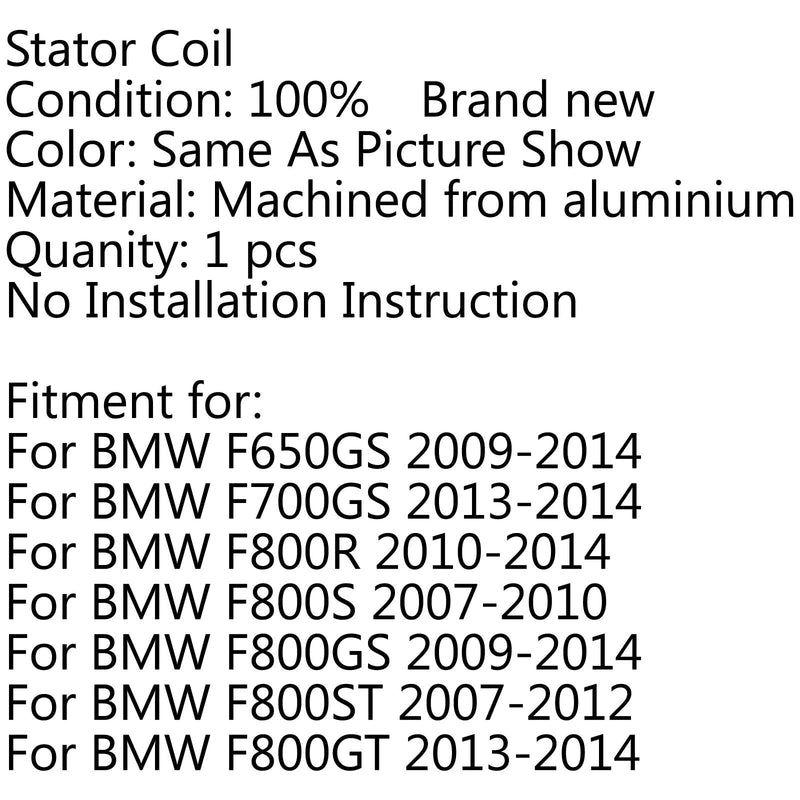 Bobina del estator del generador Magneto para BMW F650GS (09-14) F700GS (13-14) genérico