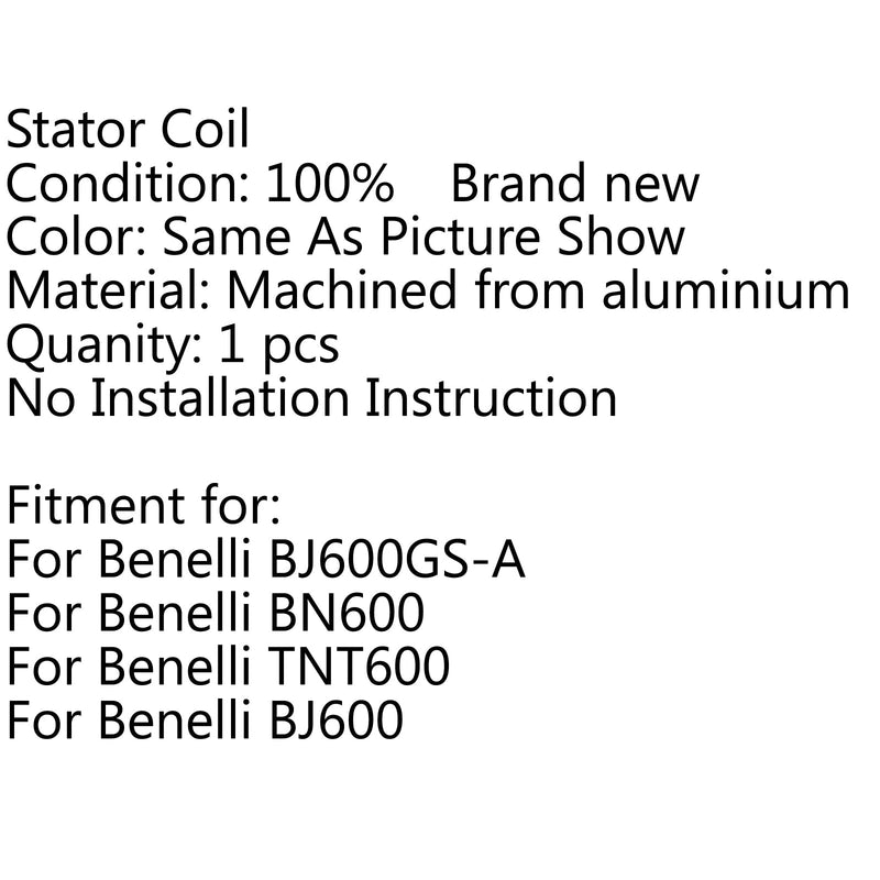 Bobina del estator del generador Magneto para Benelli BJ600GS-A BN-600 TNT-600 BJ-600 genérico