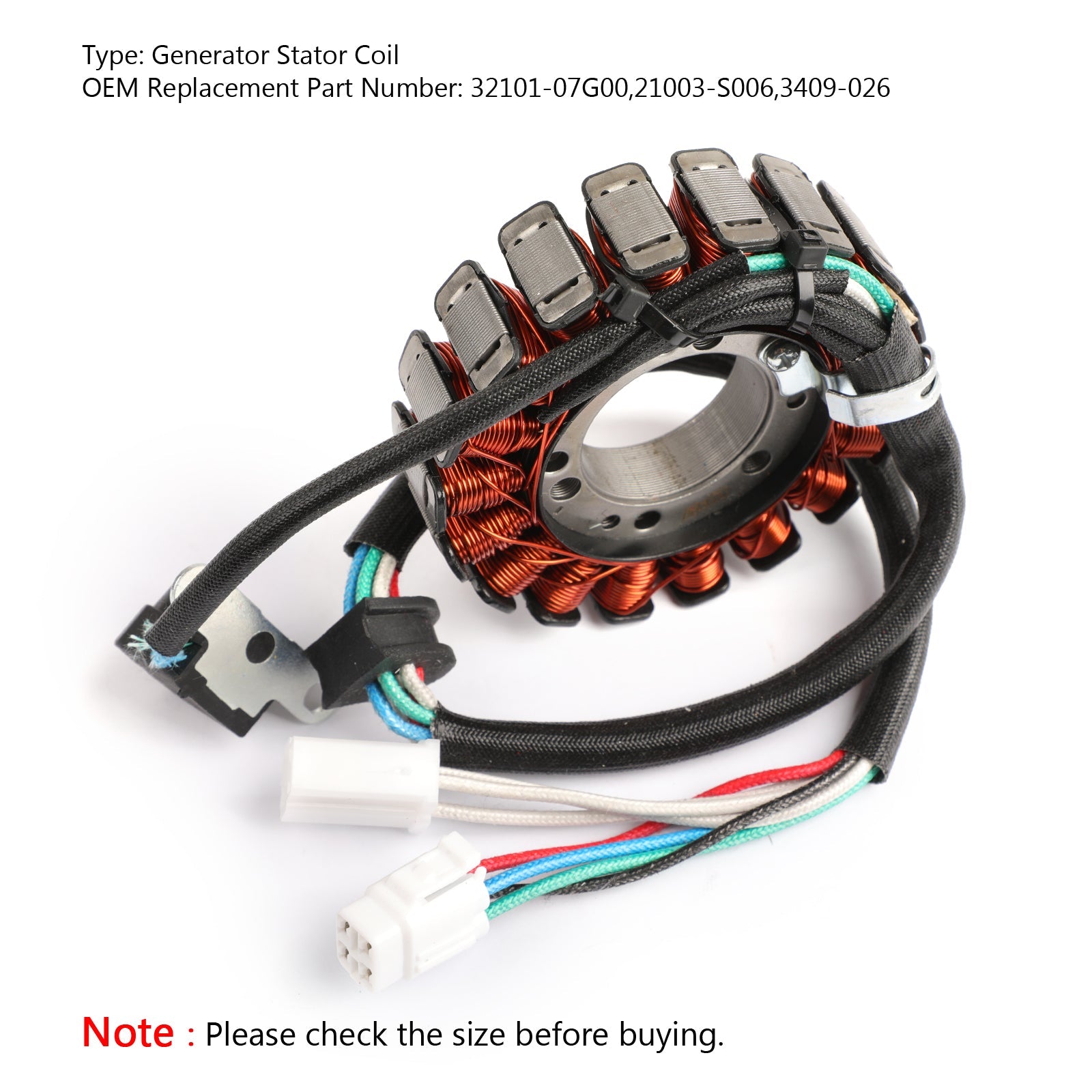 Magneto Generator Stator Coil for Kawasaki 21003-S006 KFX400 KSF400 2003-2007 Generic