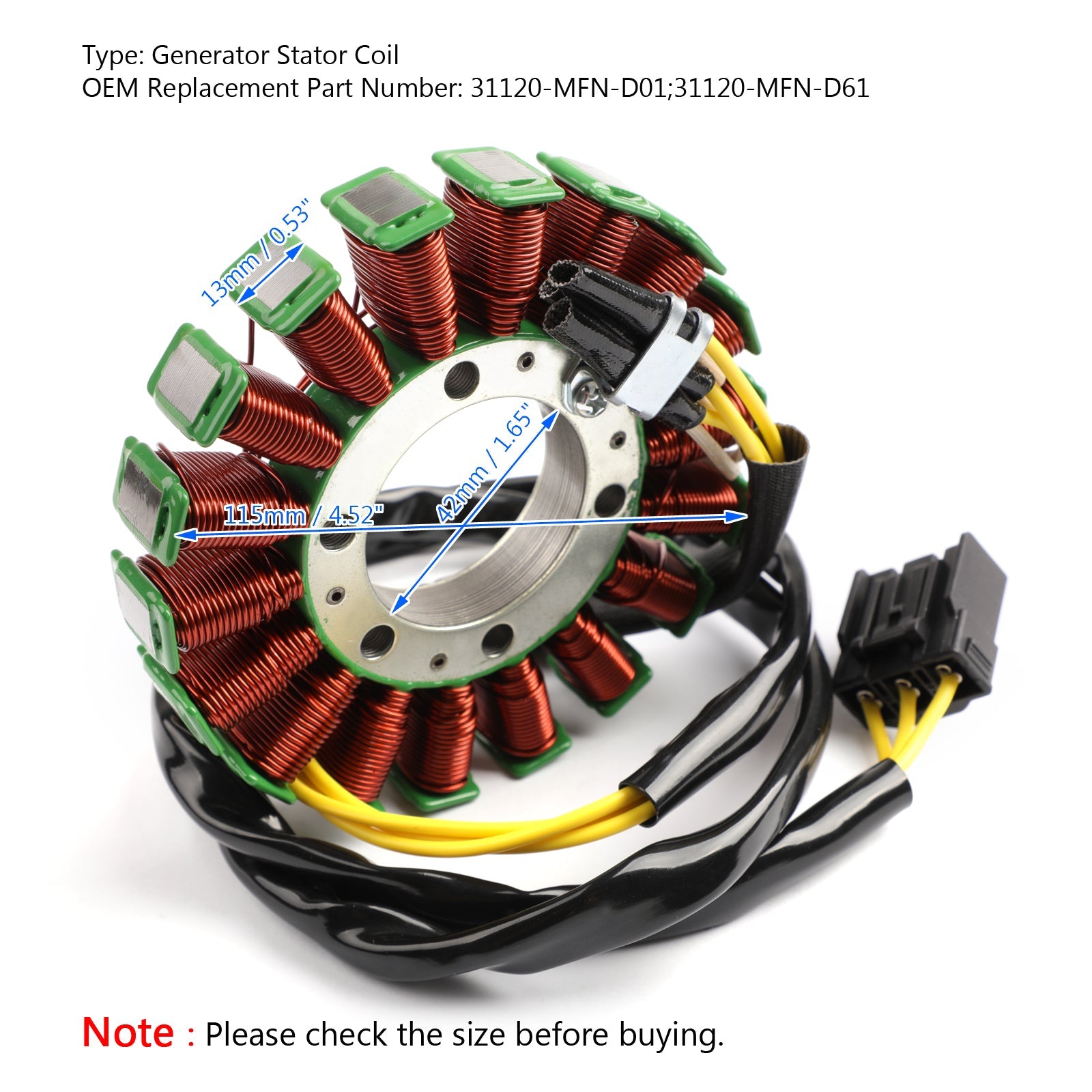 Generator Stator Coil Alternator Fit for Honda CB 1000 R CB1000R SC60 2009-2016