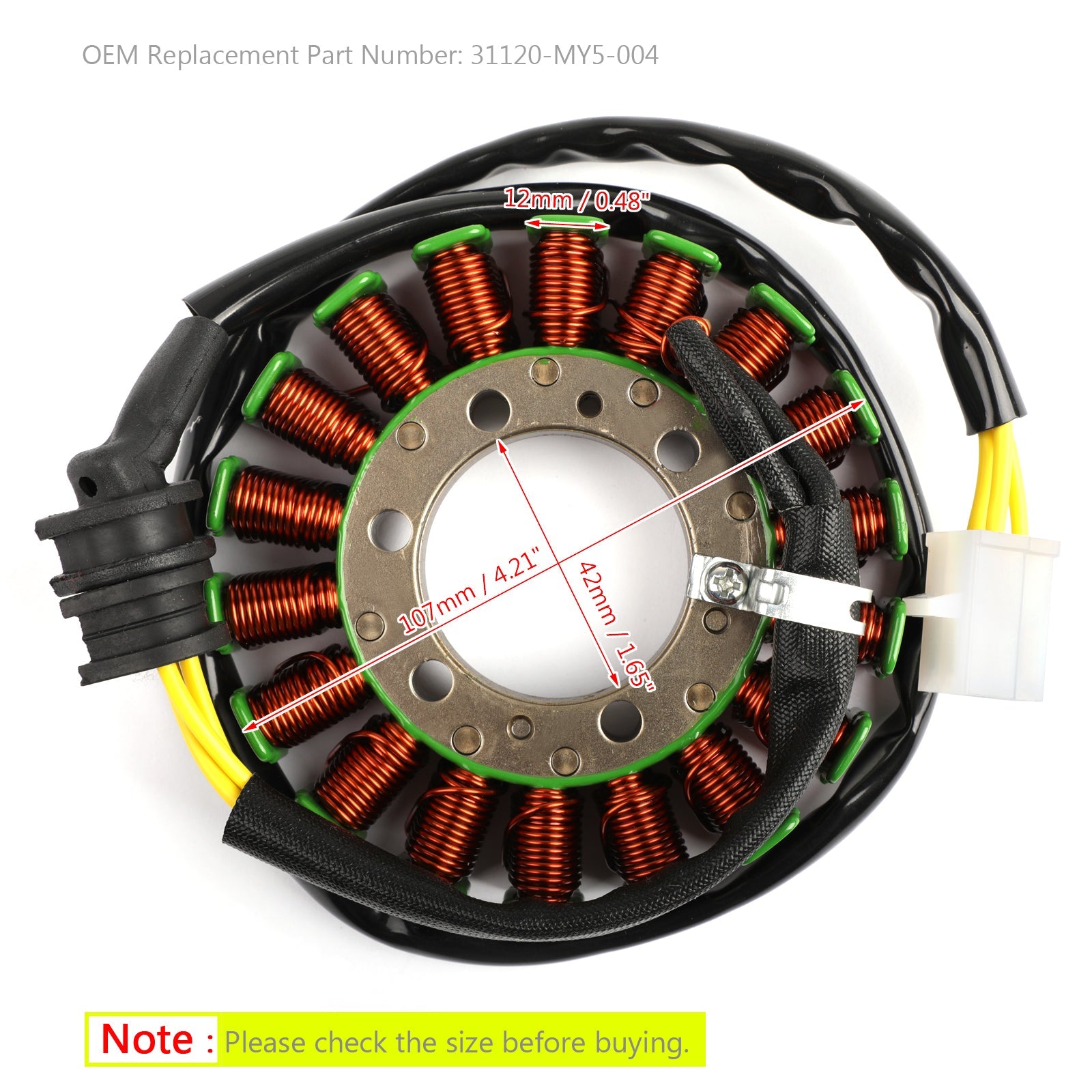 Generator Stator For Honda CB500S CB500 PC32 1998-2002 CBF500 ABS 2004/2006 Generic