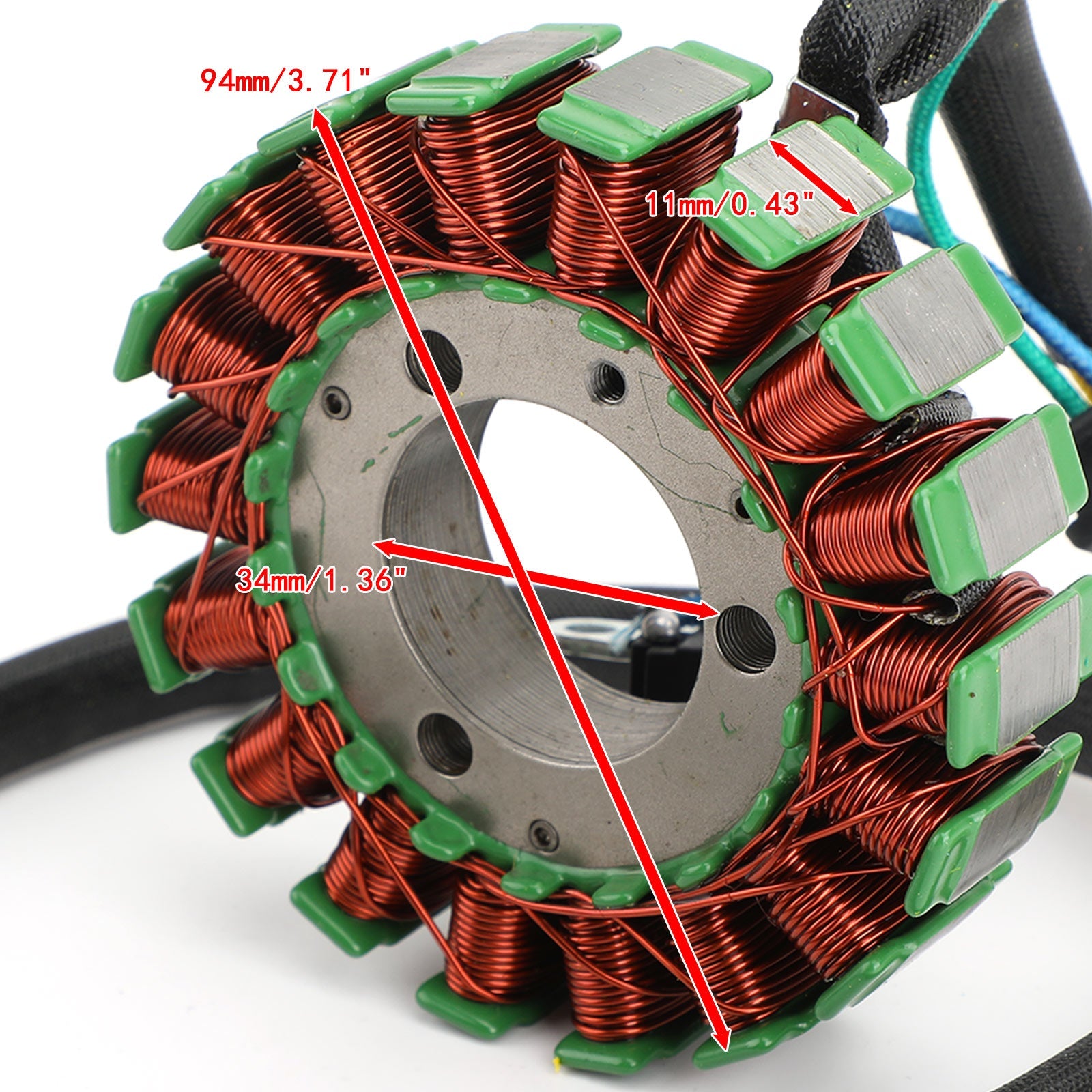 5-Wire Magneto Generator Stator 95mm Fit for Polaris Phoenix 200 2005-2024 Sawtooth 200 2006-2007