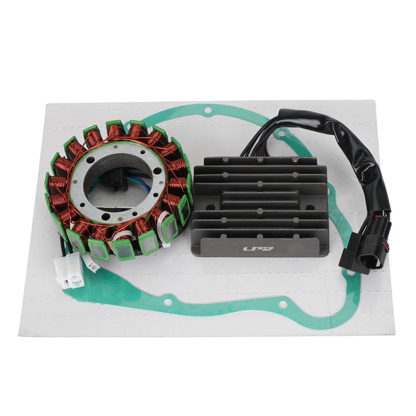 Estator de bobina magnética + regulador de voltaje + conjunto de juntas para Suzuki VL 1500 Intruder, Boulevard C90 2005 - 2009 genérico