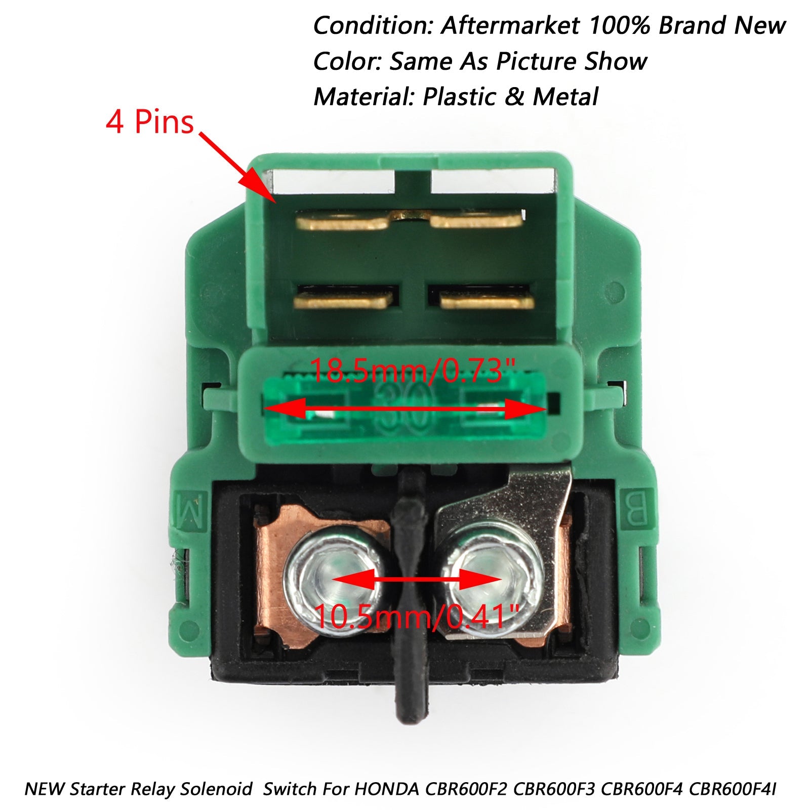 Relé de arranque solenoide para motocicleta HONDA CBR600F2 CBR600F3 CBR600F4 CBR600F4I genérico