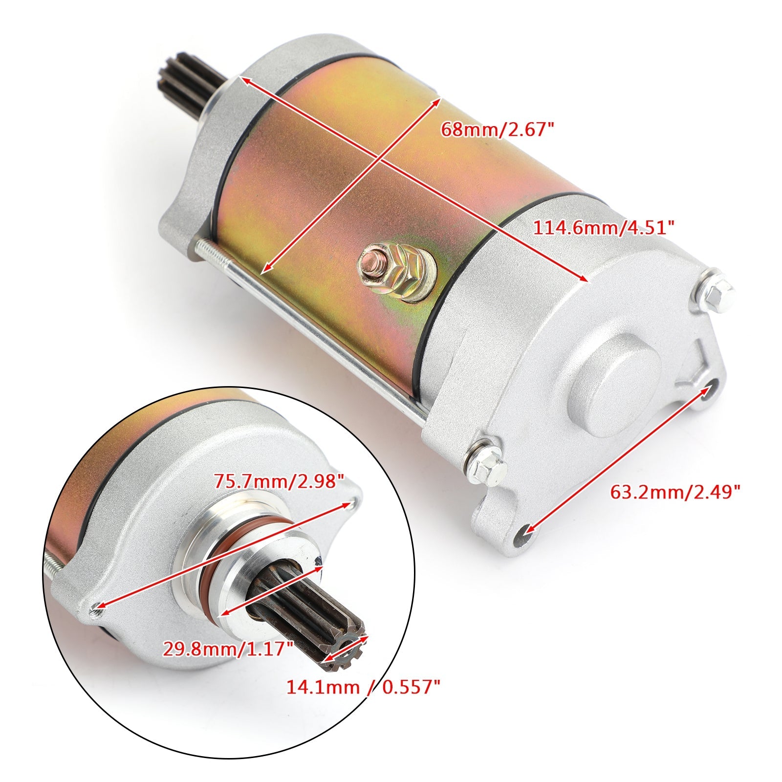 New Starter Motor For CF Moto CForce UForce ZForce 400 500 600 HO S EPS 16-19 Generic