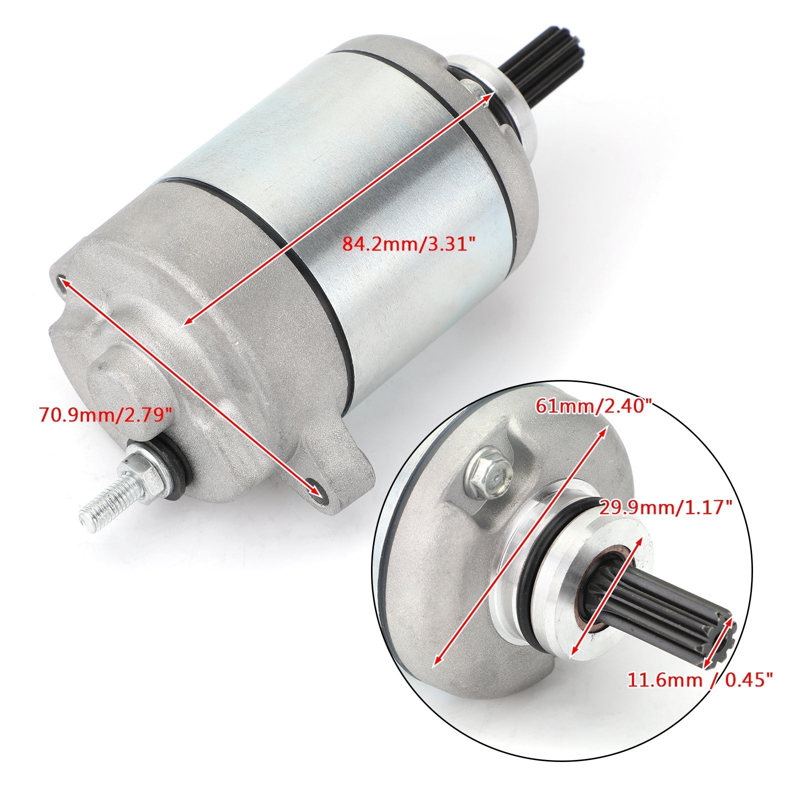 New Starter PMDD CCW 9-Tooth 12V For Honda CRF125F CRF125FB 14-17 31200-K28-911 Generic