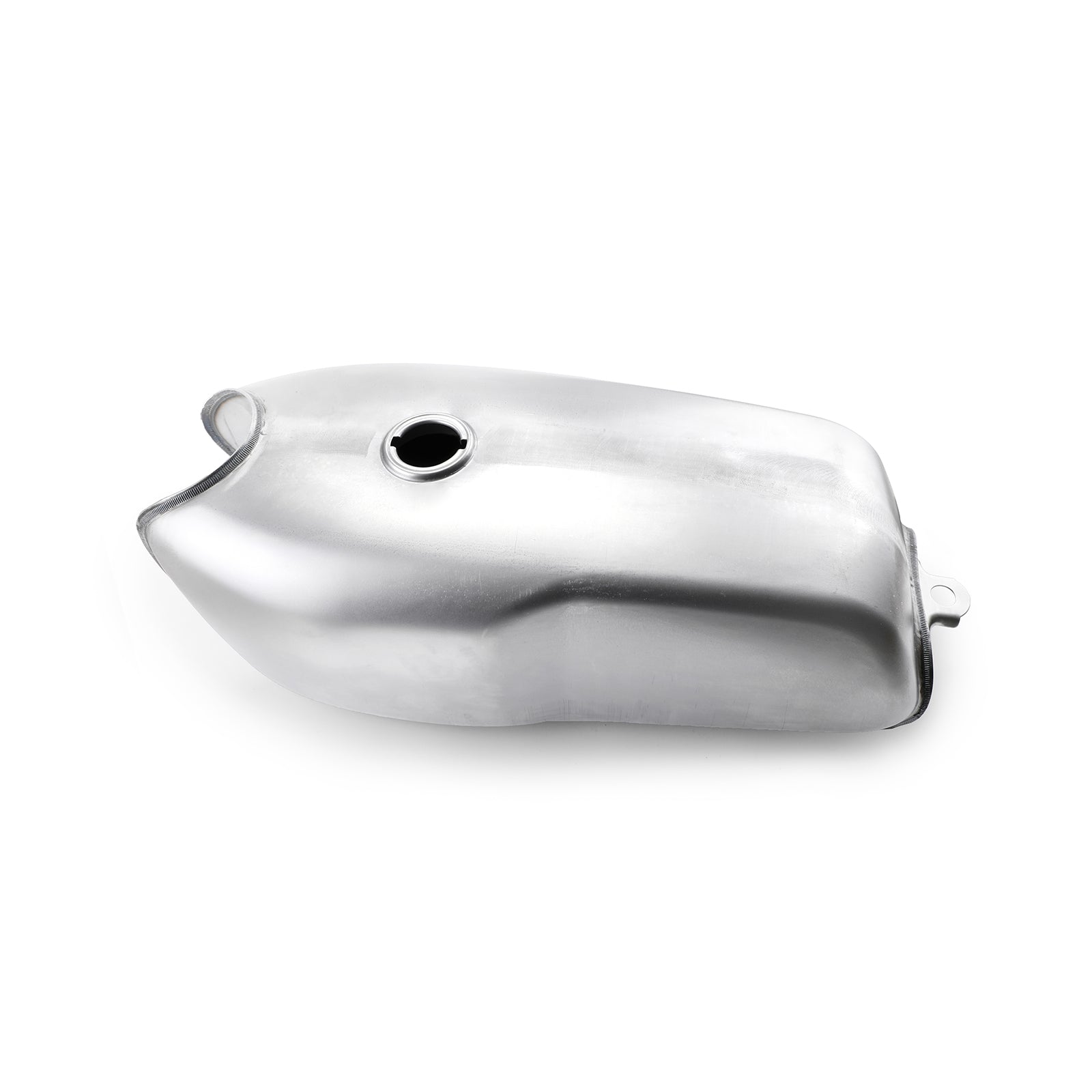 9L 2.4 Gallon Chrome Motorcycle Universal Gas Fuel Tank For Cafe Racer Custom Old School Honda Yamaha RD50 RD350 Suzuki BMW R100R Generic