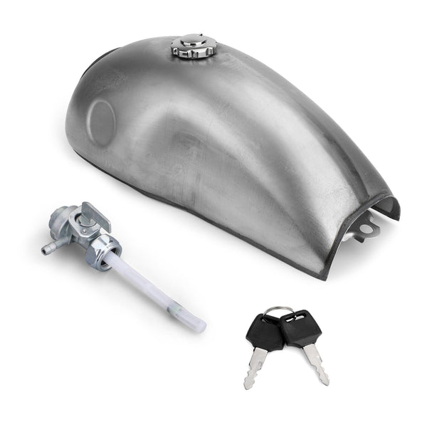 Cafe Racer Motorcycle Gas Fuel Tank Iron 10L 2.6 Gallon For Suzuki Yamaha Honda