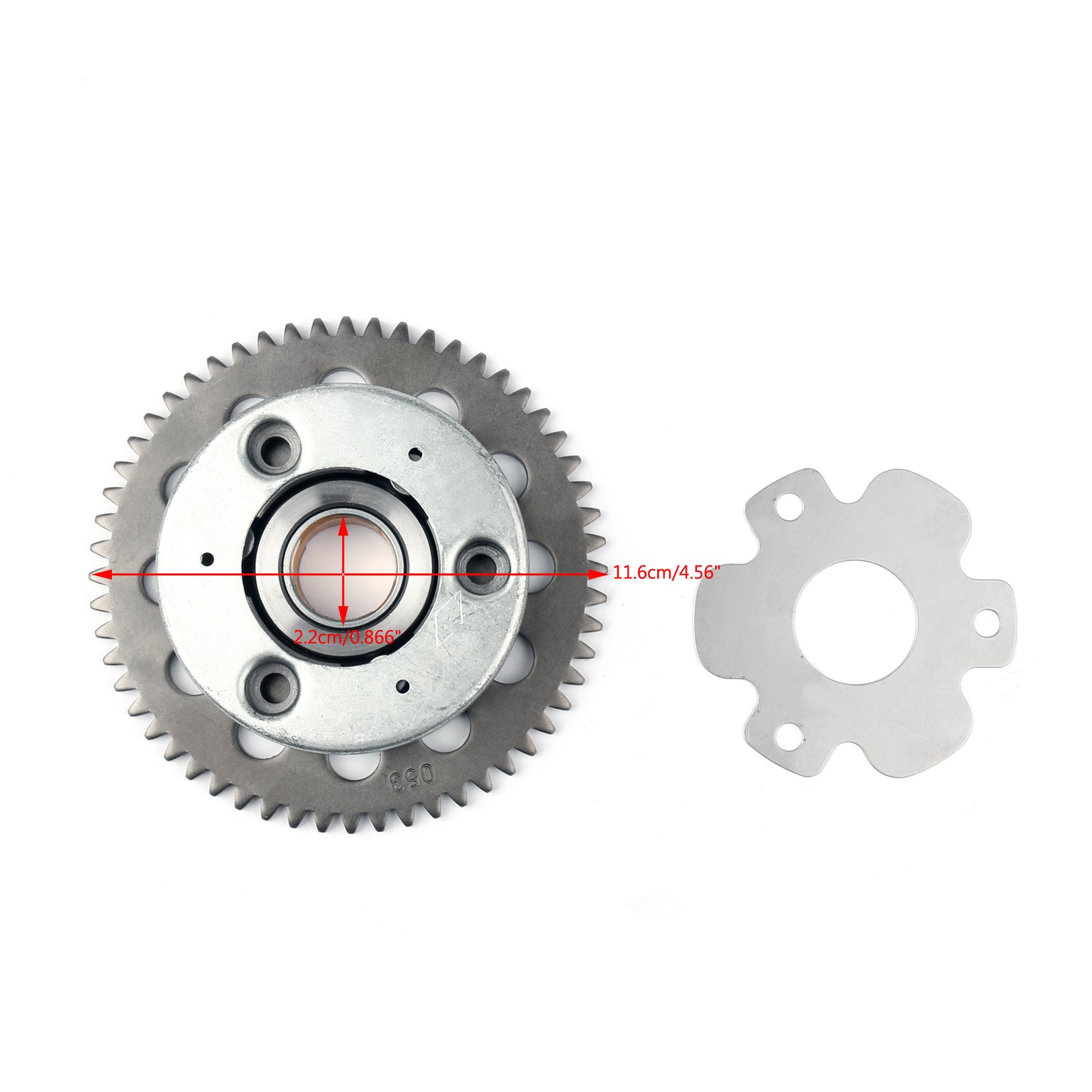 Engranaje de reducción del extractor del volante del embrague de arranque para Suzuki DF/EN/GN/GS 125 TU125 genérico