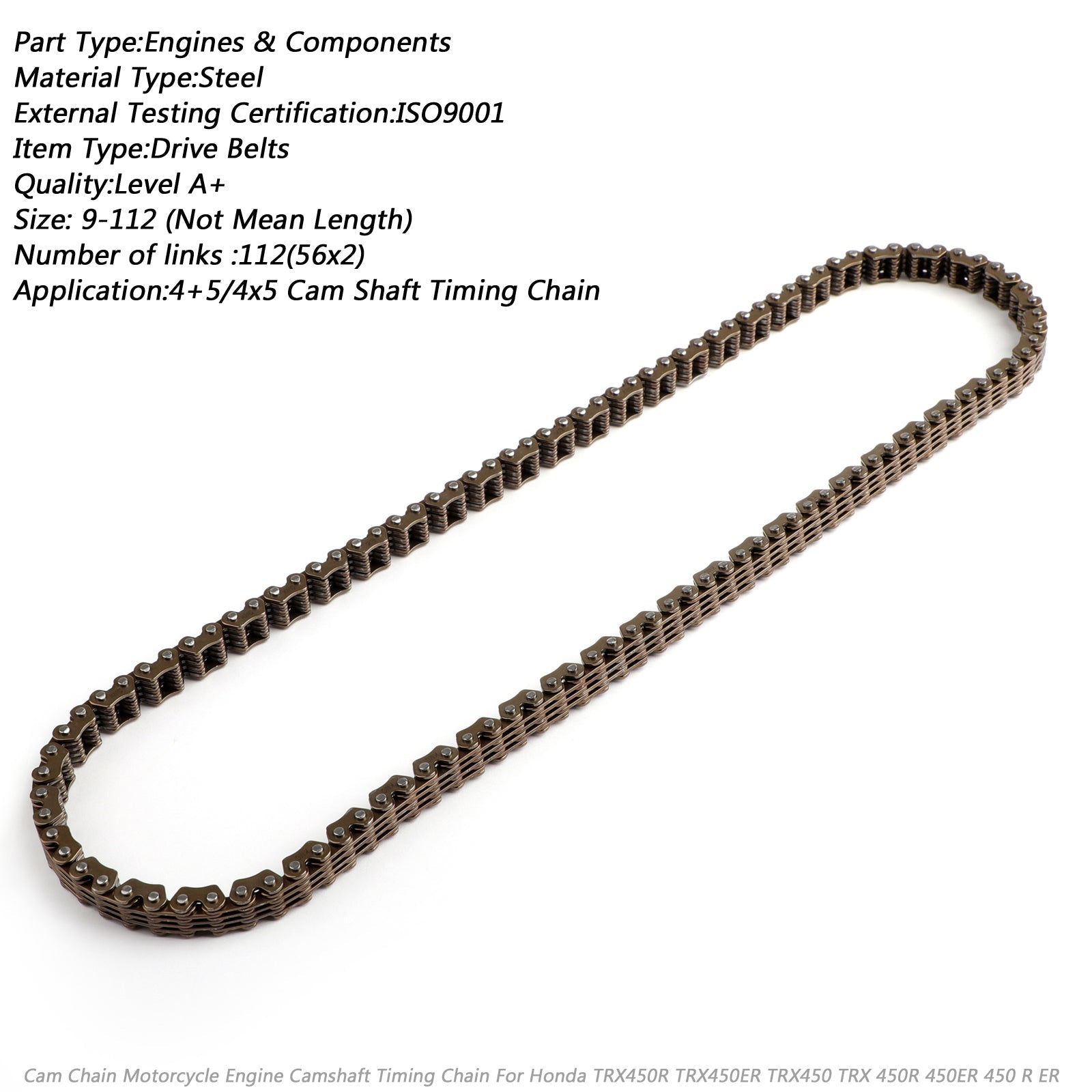 Timing Cam Chain For Honda TRX450R TRX450ER TRX400EX TRX400X CRF450R CRF450X Generic