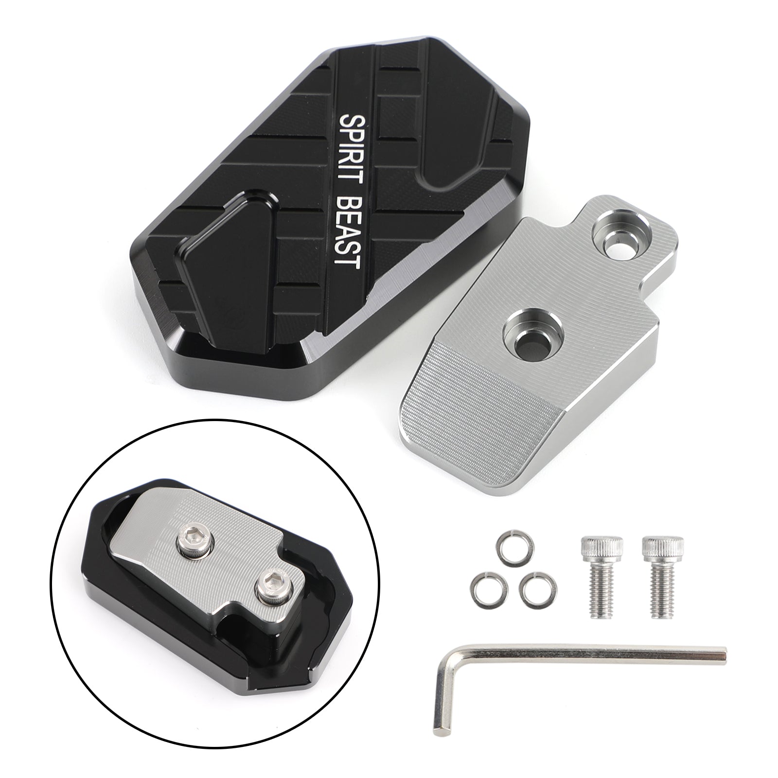 Ampliador Freno Trasero Extensión Pedal Palanca Alu Para Honda Cm 300 Rebel 2021 Titanio Genérico