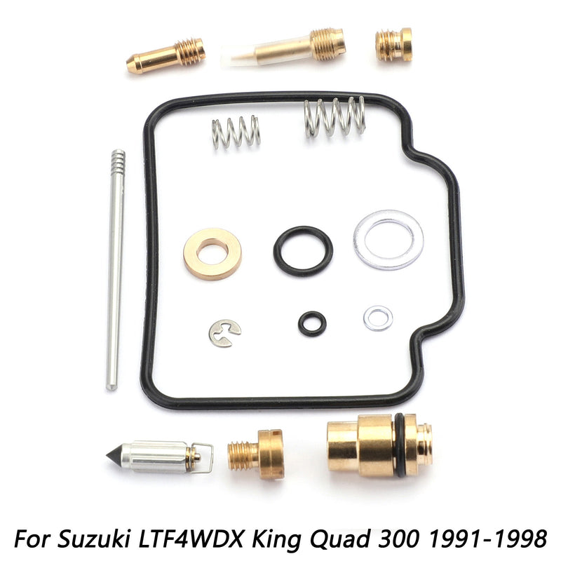 Kit de reparación de reconstrucción de carburador para Suzuki LTF4WDX King Quad 300 1991-1998 genérico