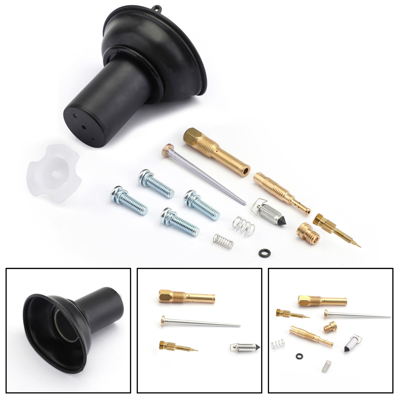 Carburetor Diaphragm Plunger w/Needle Repair Kit For Honda Steed VLX400 Shadow Generic