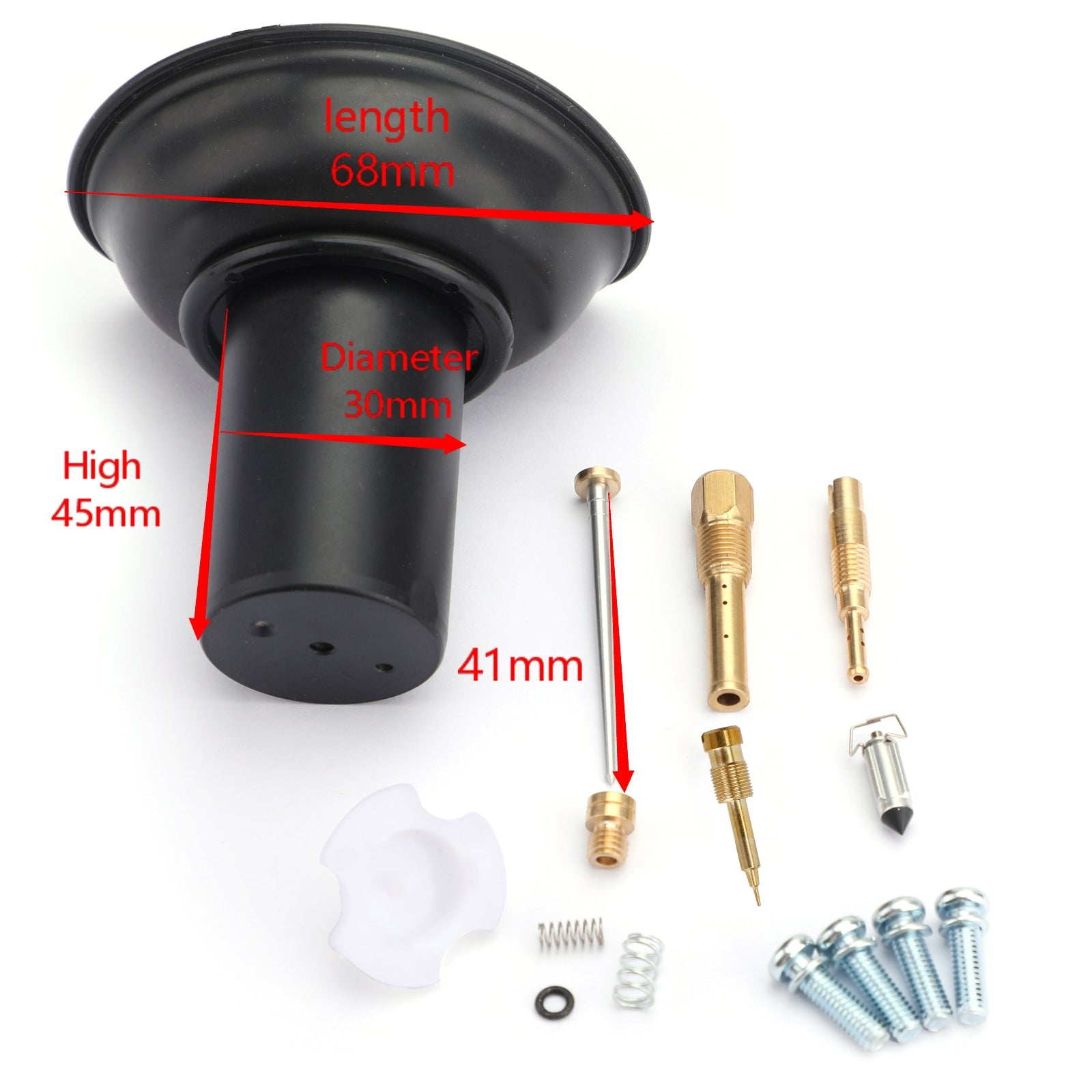 Carburetor Diaphragm Plunger w/Needle Repair Kit For Honda Steed VLX400 Shadow Generic