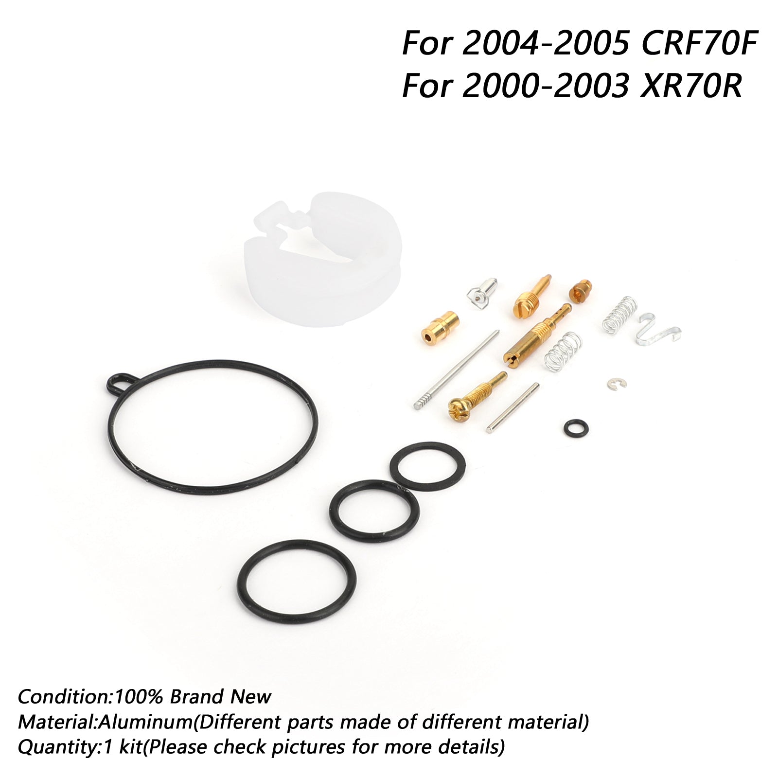 Carburetor Repair Rebuild Kit For Honda XR70R 2000-2003 CRF70F 2004-2005 2002 Generic