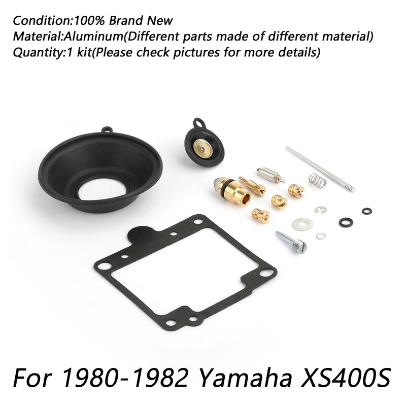 1980-1982 1981 Yamaha XS400 SE Especial 2x Kit de reconstrucción de reparación de carburador Nuevo