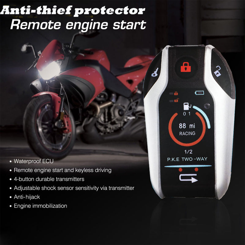 Motorcycle Motorbike Anti-theft Alarm System Remote Engine Start/Stop 12V 125DB Generic