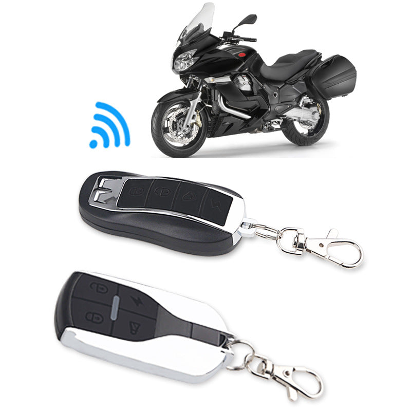 Motorcycle Scooter Anti-theft Security Alarm System Remote Control Engine Start Generic