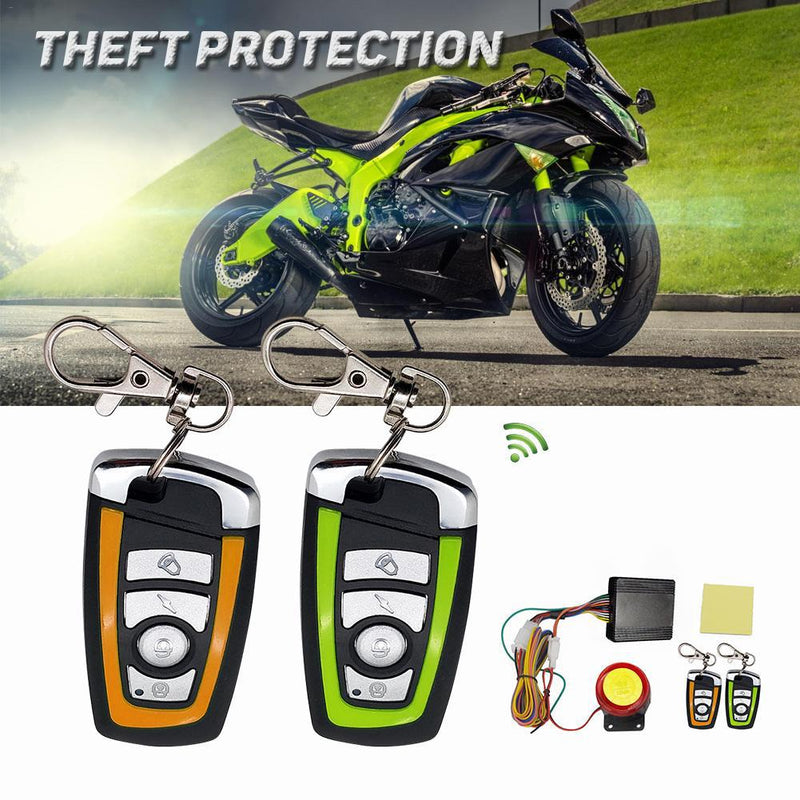 Motorcycle Scooter Security Alarm System Anti-theft Remote Control Engine Start Generic