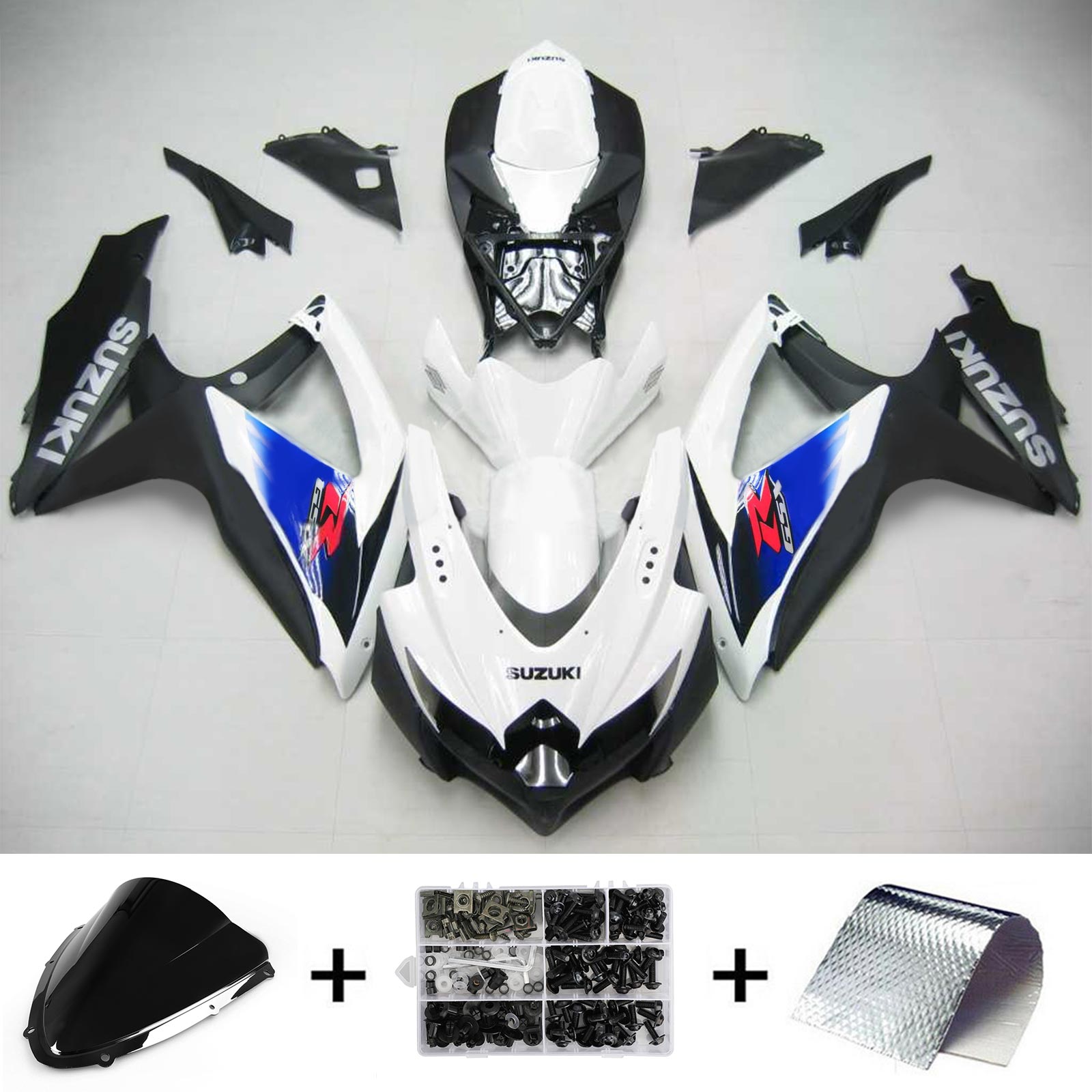 سوزوكي GSXR 600/750 2008-2010 الهدايا المجمعة هيكل السيارة البلاستيك ABS K8