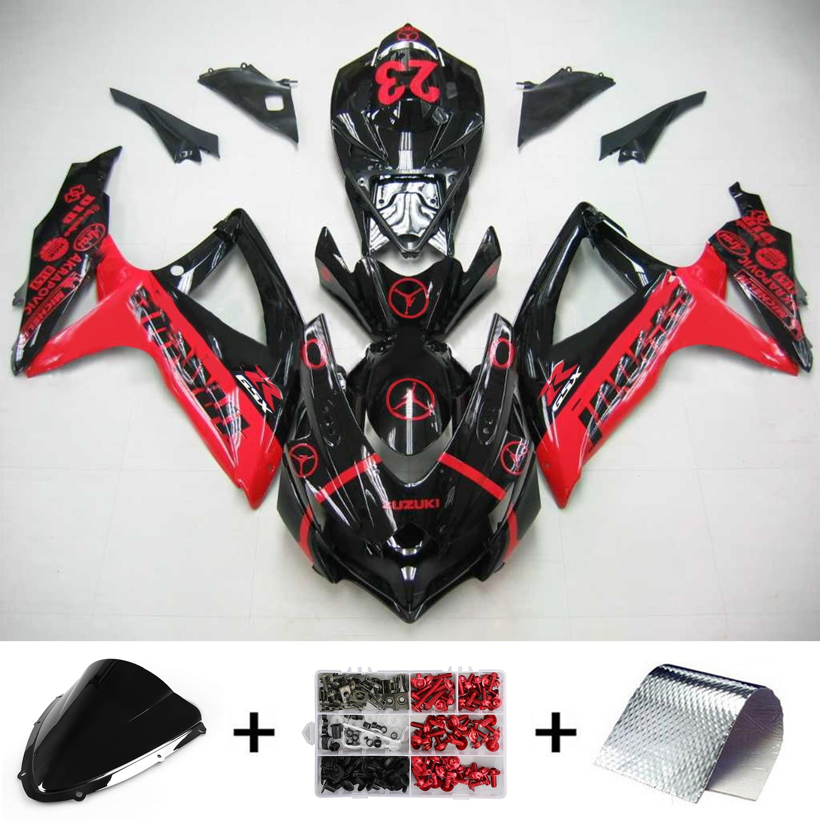 Suzuki GSXR 600/750 2008-2010 Fairing Kit Bodywork Plastic ABS K8