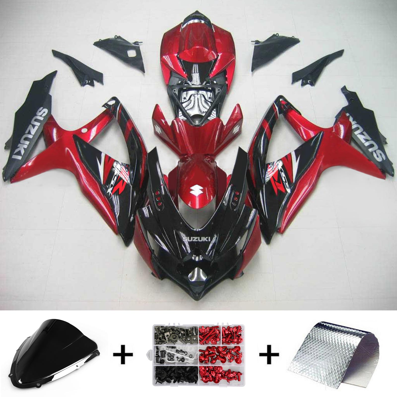 Suzuki GSXR 600/750 2008-2010 Fairing Kit Bodywork Plastic ABS K8