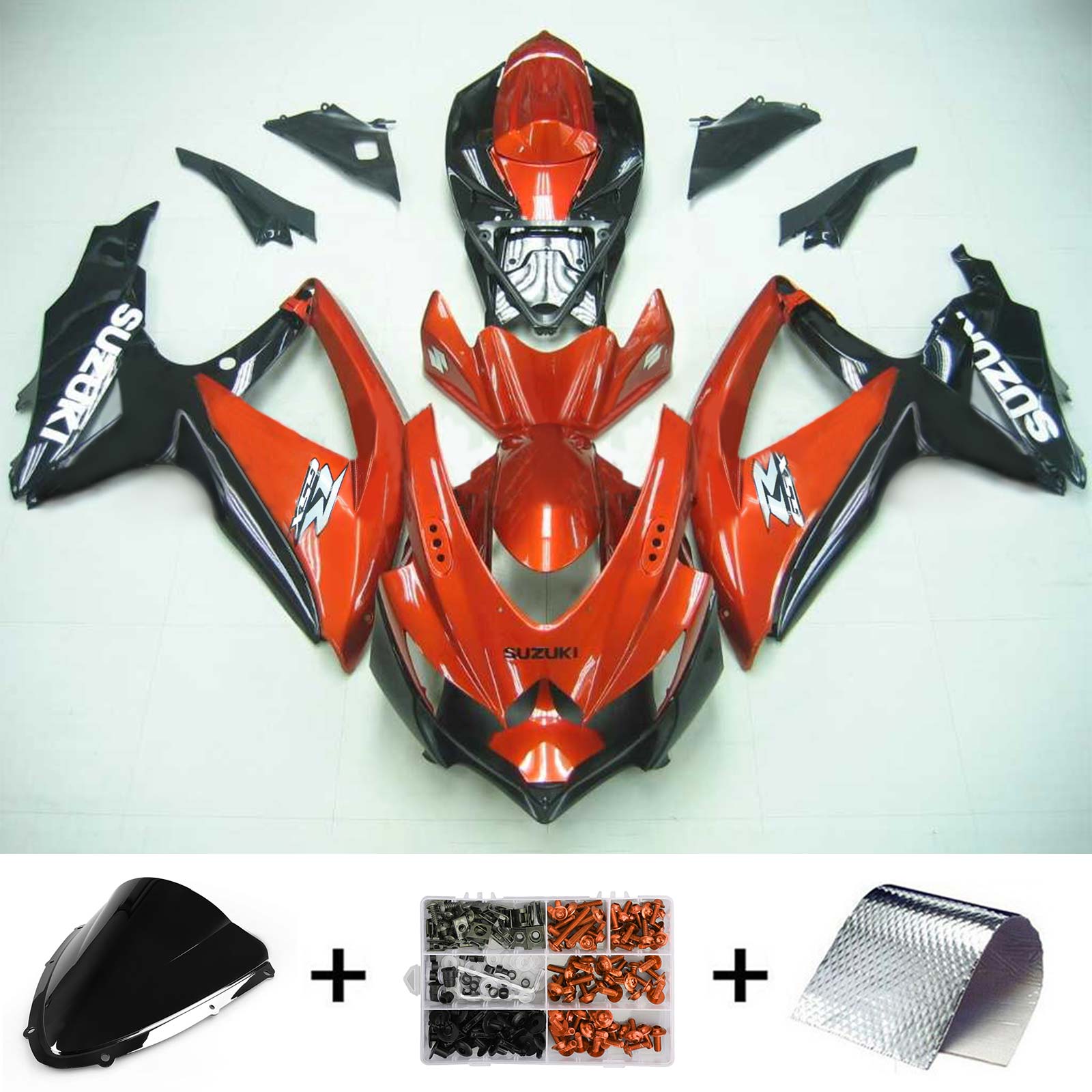 سوزوكي GSXR 600/750 2008-2010 الهدايا المجمعة هيكل السيارة البلاستيك ABS K8