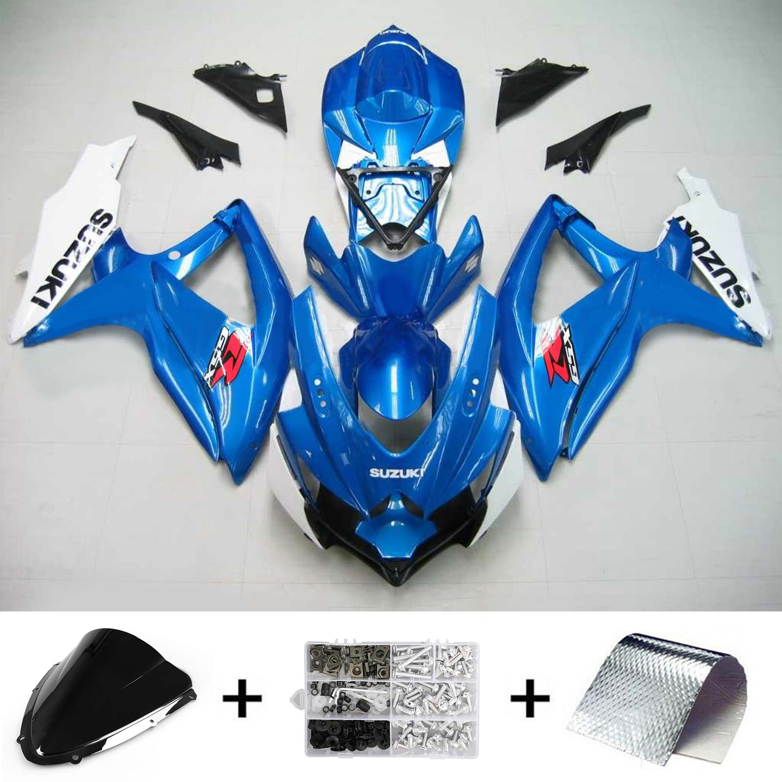 سوزوكي GSXR 600/750 2008-2010 الهدايا المجمعة هيكل السيارة البلاستيك ABS K8