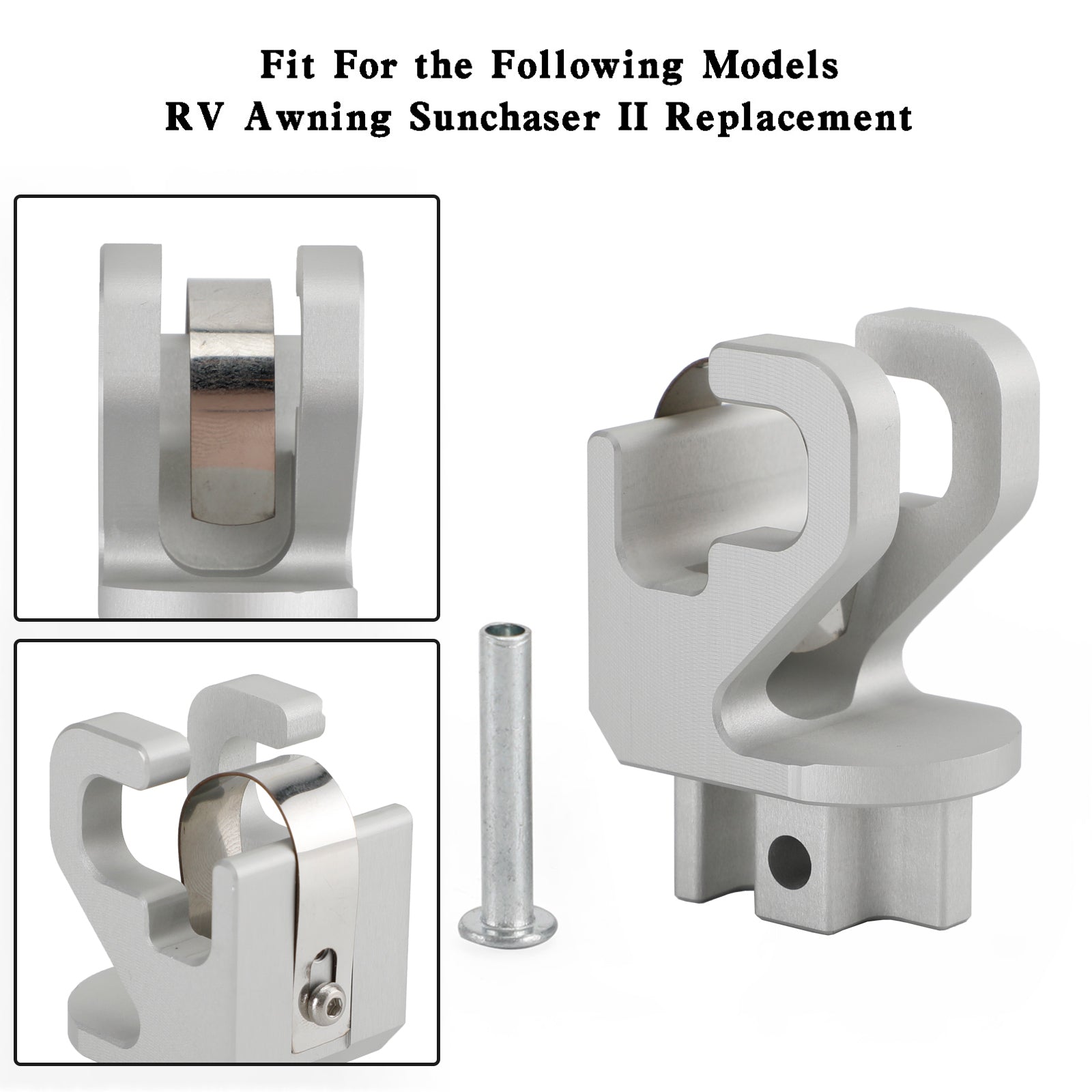 Alminum RV Rafter Claw Satin Hardware For Dometic SUNCHASER II Awning