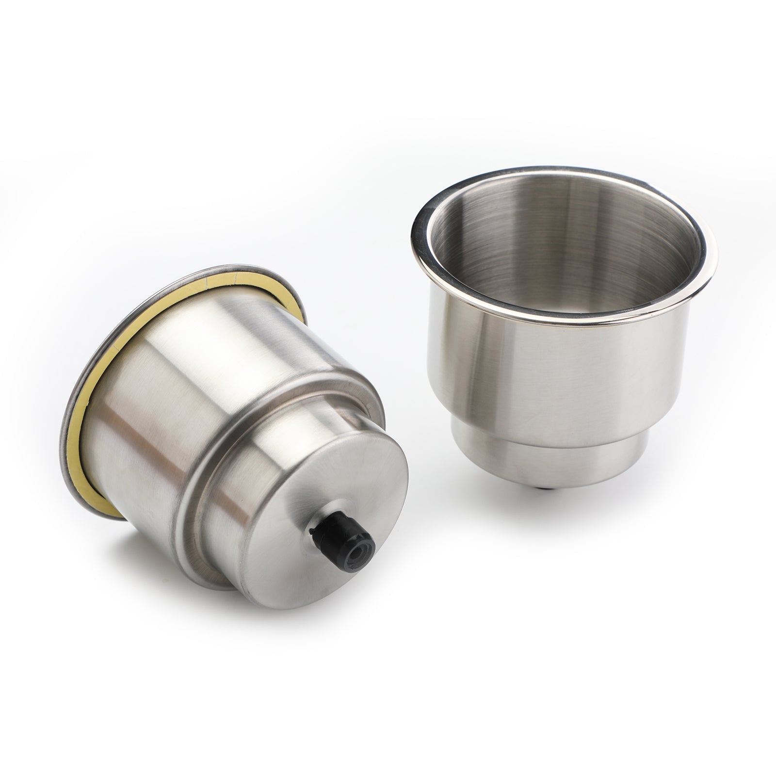 2PCS Brushed Stainless Steel Cup Drink Holders For Marine Boat Truck Camper RV