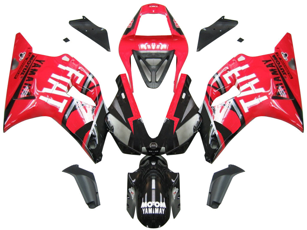 Fairings 2000-2001 Yamaha YZF-R1 Red Black No.46 FIAT  Generic