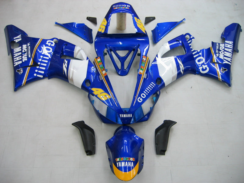 Carenados 2000-2001 Yamaha YZF-R1 Azul Blanco No.46 R1 Genérico