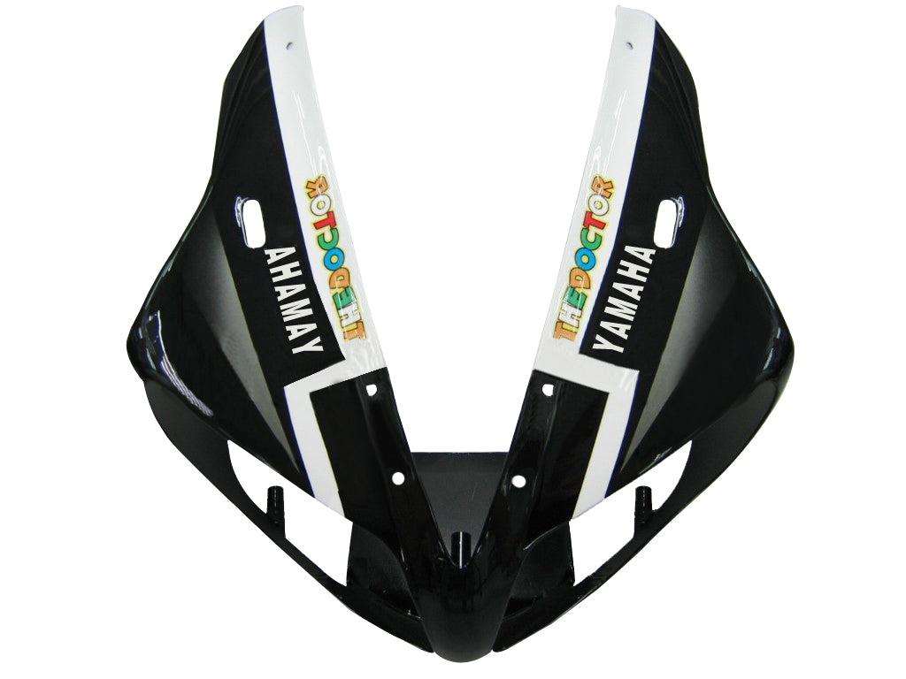 Fairings 2002-2003 Yamaha YZF-R1 Black White No.46 FIAT  Generic