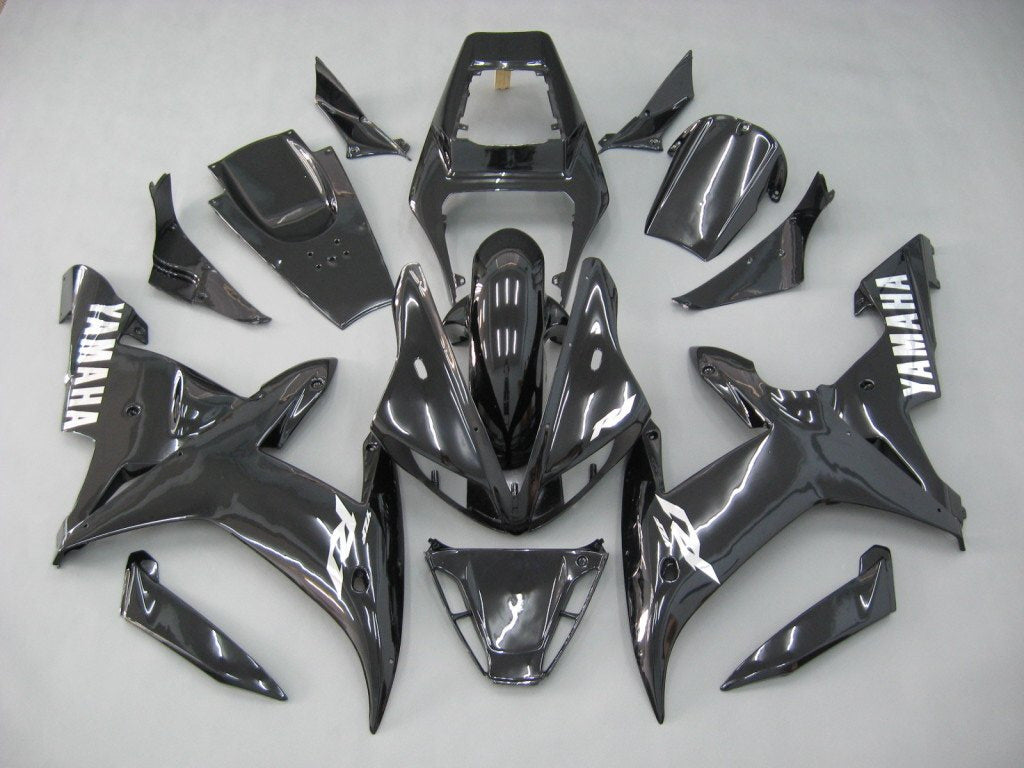 Fairings 2002-2003 Yamaha YZF-R1 All Black R1  Generic