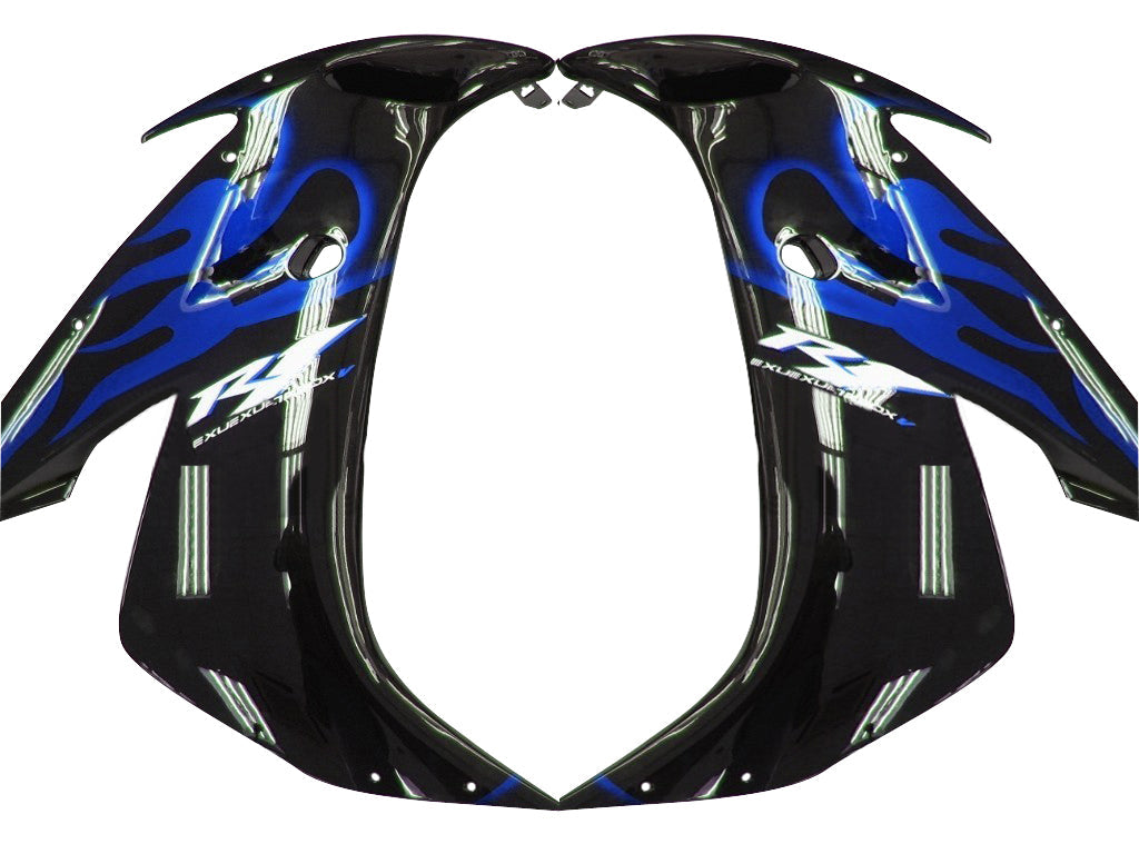 Fairings 2004-2006 Yamaha YZF-R1 Black & Blue Flame R1  Generic