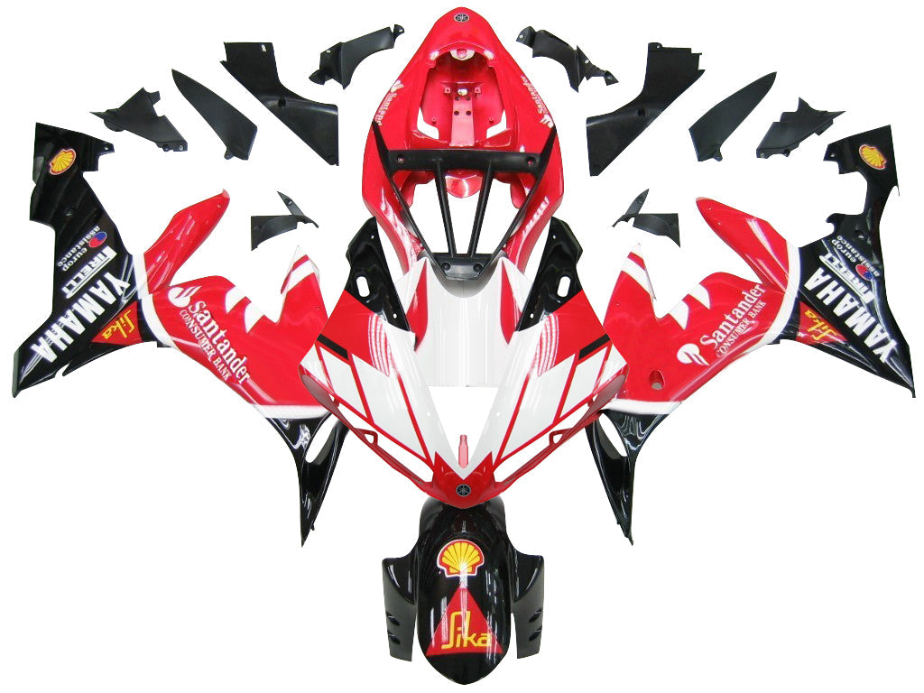 Fairings 2004-2006 Yamaha YZF-R1 Red Black Santander   Generic