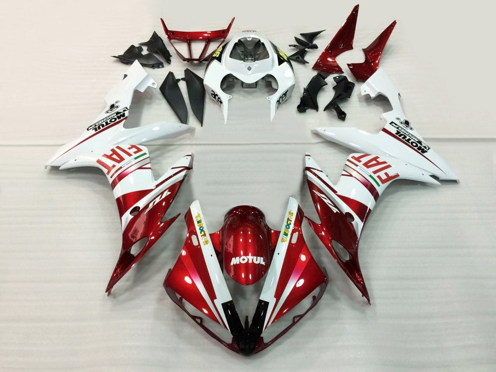 Fairings 2004-2006 Yamaha YZF-R1 Red White FIAT  Generic