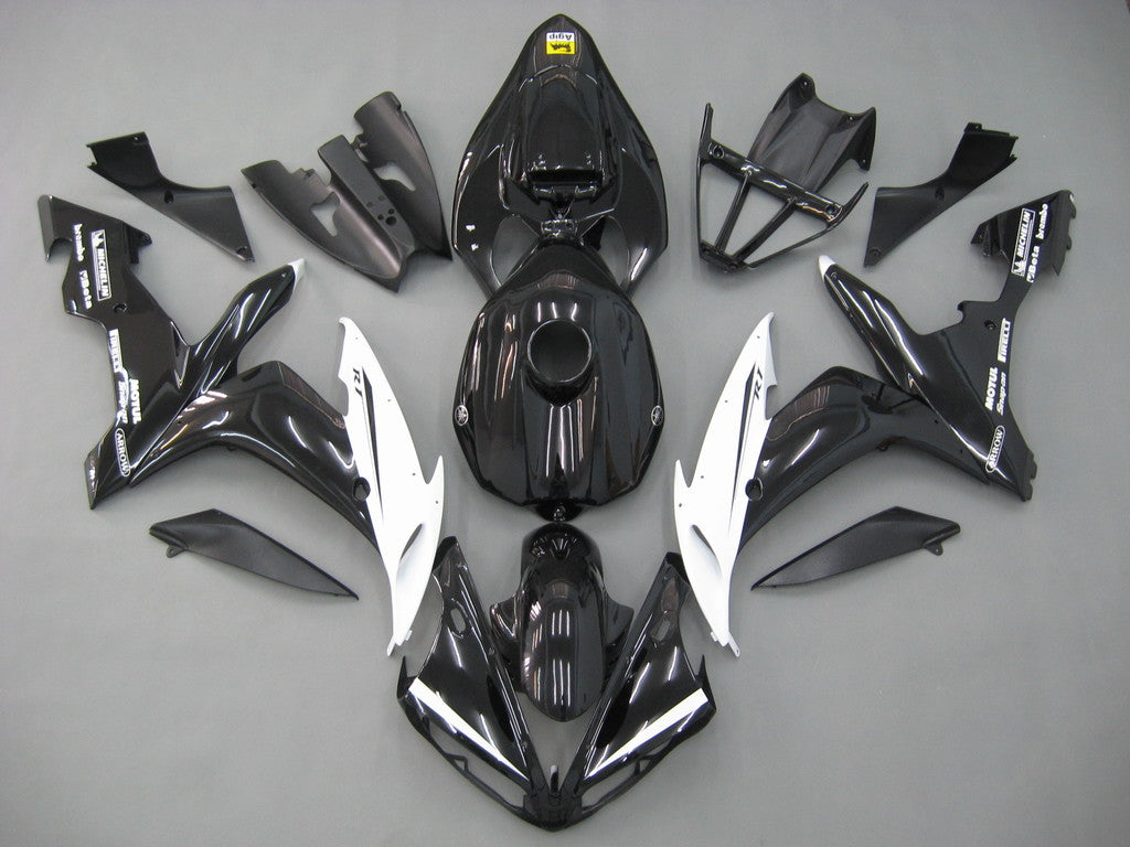 Fairings 2004-2006 ياماها YZF-R1 أسود أبيض R1 عام