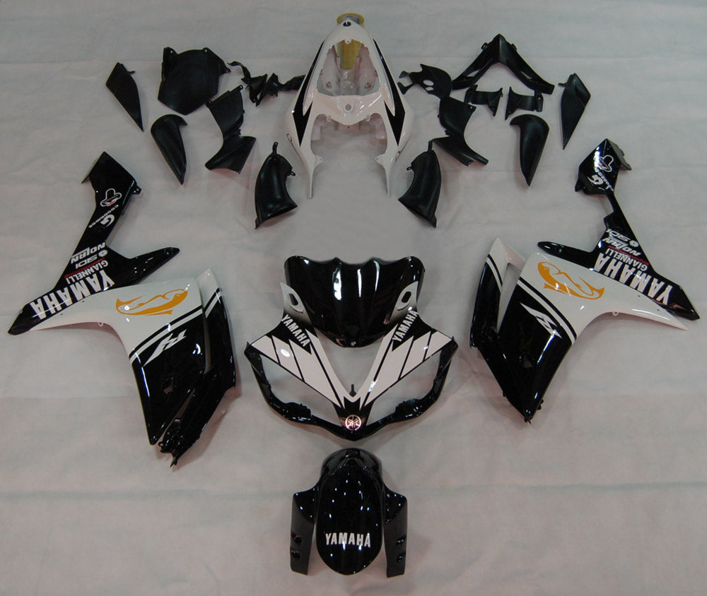 Fairings 2007-2008 Yamaha YZF-R1 Black White R1  Generic