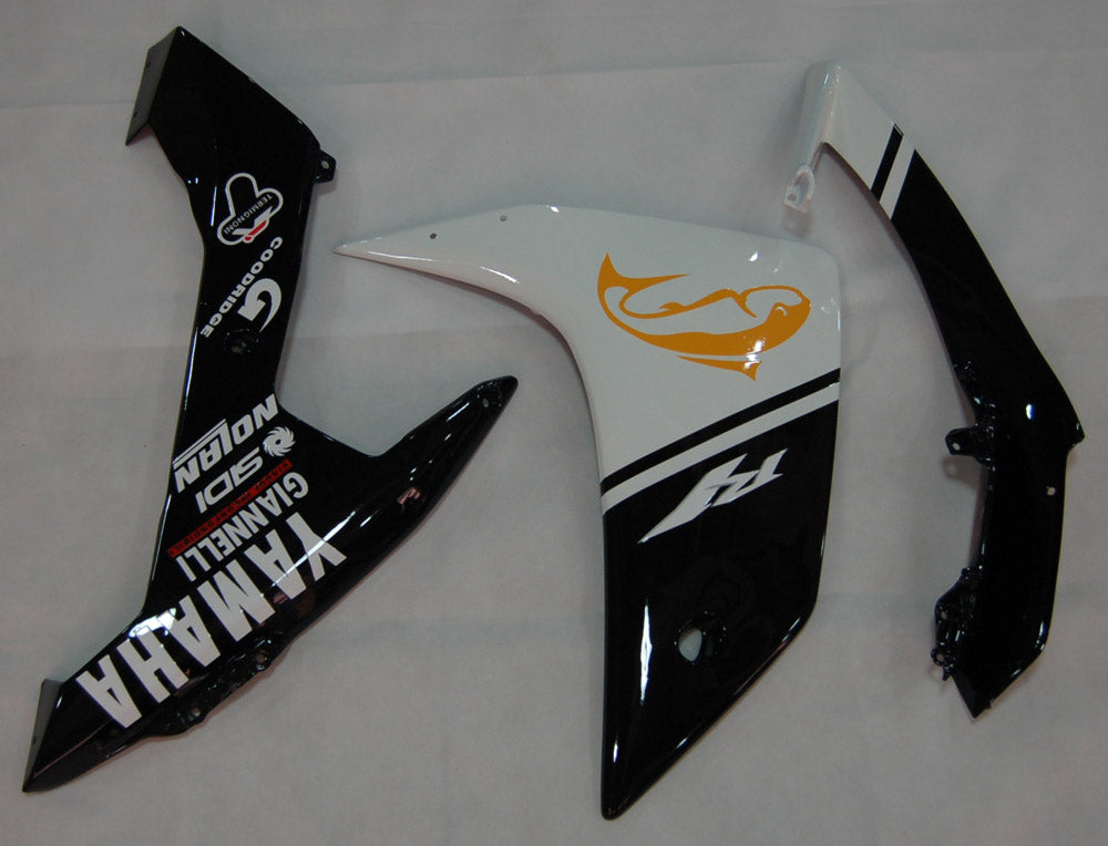 Fairings 2007-2008 Yamaha YZF-R1 Black White R1  Generic