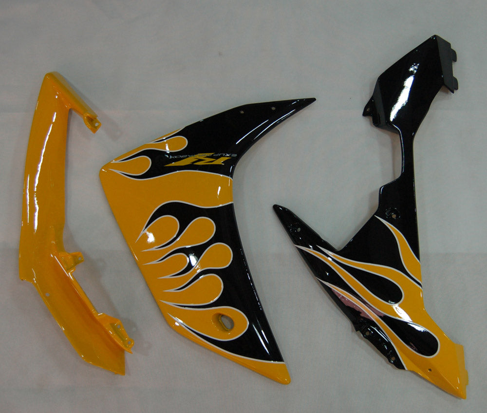 Fairings 2007-2008 Yamaha YZF-R1 Yellow & Black Flame R1  Generic